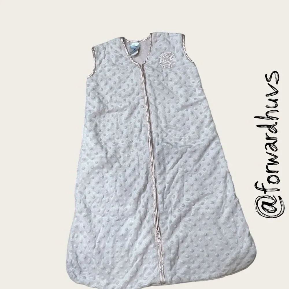 HALO Sleepsack Wearable Blanket Pink Plush Dots Size Small